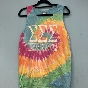 TRI SIGMA tie-dye tank